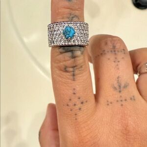 Silver and Turquoise Ring